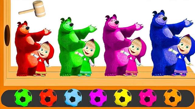 Dance Video | Masha and the Bear Coloring Book for Kids img