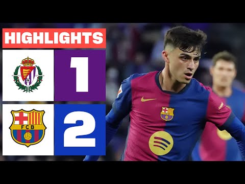 REAL VALLADOLID CF 1 - 2 FC BARCELONA  I RESUMEN LALIGA EA SPORTS img