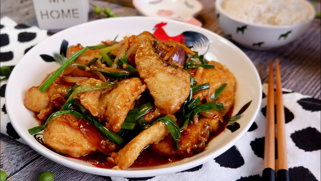 The Easiest Restaurant-Style Spring Onion Ginger Fish 姜葱鱼片 Chinese Stir Fried Soy Sauce Fish Recipe img