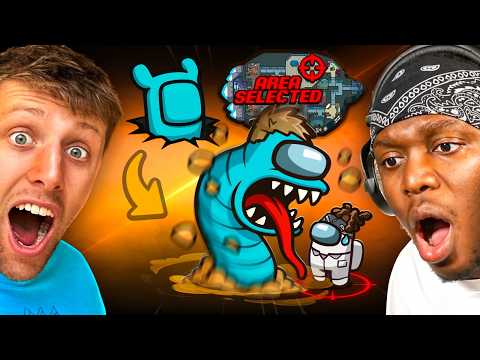 SIDEMEN AMONG US SANDWORM ROLE: DIG UNDER THE MAP TO WIN img